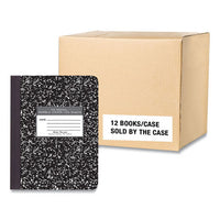 Hardcover Marble Composition Book, Wide/legal Rule, Black Marble Cover, (100) 9.75 X 7.5 Sheet, 12/ct, Ships In 4-6 Bus Days