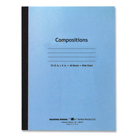 Flexible Cover Composition Notebook, Wide/legal Rule, Blue Cover, (48) 10.5 X 8 Sheets, 72/carton, Ships In 4-6 Business Days
