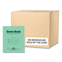 Recycled Exam Book, Wide/legal Rule, Green Cover, (8) 8.5 X 7 Sheets, 600/carton, Ships In 4-6 Business Days