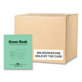 Recycled Exam Book, Wide/legal Rule, Green Cover, (8) 8.5 X 7 Sheets, 600/carton, Ships In 4-6 Business Days