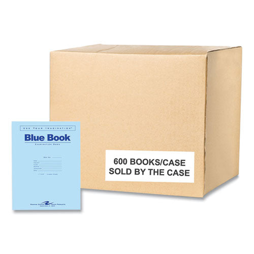 Examination Blue Book, Wide/legal Rule, Blue Cover, (4) 8.5 X 11 Sheets, 600/carton, Ships In 4-6 Business Days