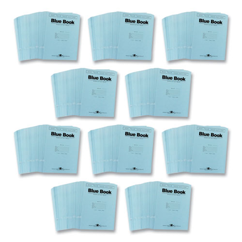 Examination Blue Book, Wide/legal Rule, Blue Cover, (6) 11 X 8.5 Sheets, 500/carton, Ships In 4-6 Business Days