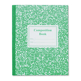 Grade School Ruled Composition Book, Manuscript, Green, 9.75 X 7.75, 50 Sheets