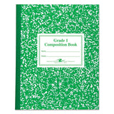 Grade School Ruled Composition Book, Manuscript, Green, 9.75 X 7.75, 50 Sheets