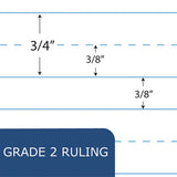 Grade School Ruled Composition Book, Manuscript, Blue, 9.75 X 7.75, 50 Sheets