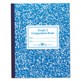 Grade School Ruled Composition Book, Manuscript, Blue, 9.75 X 7.75, 50 Sheets