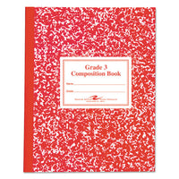 Grade School Ruled Composition Book, Manuscript, Red, 9.75 X 7.75, 50 Sheets