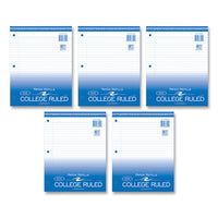 Loose Leaf Paper, 8.5 X 11, 3-hole Punched, College Rule, White, 500 Sheets/pack, 5 Packs/carton, Ships In 4-6 Business Days