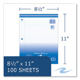 Notebook Filler Paper, 3-hole, 8.5 X 11, College Rule, 100-pack