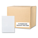 Gummed Pad, 4 Sq/in Quadrille Rule, 50 White 8.5 X 11 Sheets, 72/carton, Ships In 4-6 Business Days
