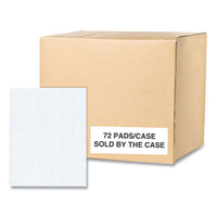 Gummed Pad, 5 Sq/in Quadrille Rule, 50 White 8.5 X 11 Sheets, 72/carton, Ships In 4-6 Business Days