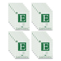 Engineer Pad, (1.25" Margin), Quad Rule (5 Sq/in, 1 Sq/in), 100 Lt Green 8.5x11 Sheets/pad, 24/ct, Ships In 4-6 Business Days