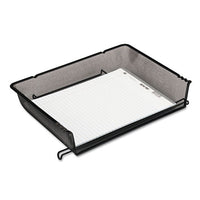 Mesh Stacking Side Load Tray, 1 Section, Letter Size Files, 14.25" X 10.13" X 2.75", Black