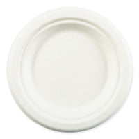 Bagasse Pfas-free Dinnerware, Plate, 6", White, 1,000/carton