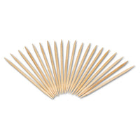 Round Wood Toothpicks, 2 1-2", Natural, 24 Inner Boxes Of 800, 5 Boxes-carton, 96,000 Toothpicks-carton