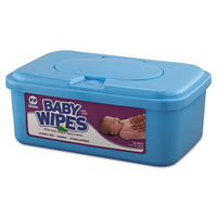 Baby Wipes Tub, White, 80-tub, 12-carton