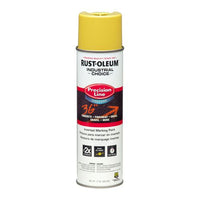 Industrial Choice Precision Line Marking Paint, Flat High-visibility Yellow, 17 Oz Aerosol Can, 12/carton