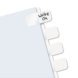 Legal Index Tabs, 1-5-cut Tabs, White, 1" Wide, 416-pack