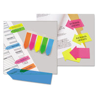 Seenotes Transparent-film Arrow Page Flags, Assorted Colors, 50-pad, 5 Pads