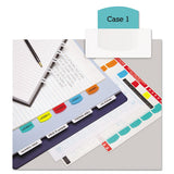 Laser Printable Index Tabs, 1-5-cut Tabs, Assorted Colors, 1.13" Wide, 100-pack