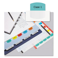 Laser Printable Index Tabs, 1-5-cut Tabs, Assorted Colors, 1.13" Wide, 100-pack