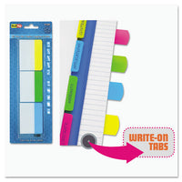 Write-on Index Tabs, 1-5-cut Tabs, Assorted Colors, 1.06" Wide, 48-pack