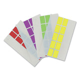 Removable Page Flags, Red-blue-green-yellow-purple, 100-color, 500-pack