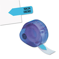 Arrow Message Page Flags In Dispenser, "sign Here", Blue, 120 Flags-dispenser