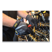 Fastfit Work Gloves, Black-gray, Large