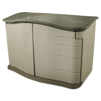 Horizontal Outdoor Storage Shed, 55 X 28 X 36, 20 Cu Ft, Olive Green-sandstone