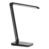 Vamp Led Wireless Charging Lamp, Multi-pivot Neck, 16.75" High, Black, Ships In 1-3 Business Days