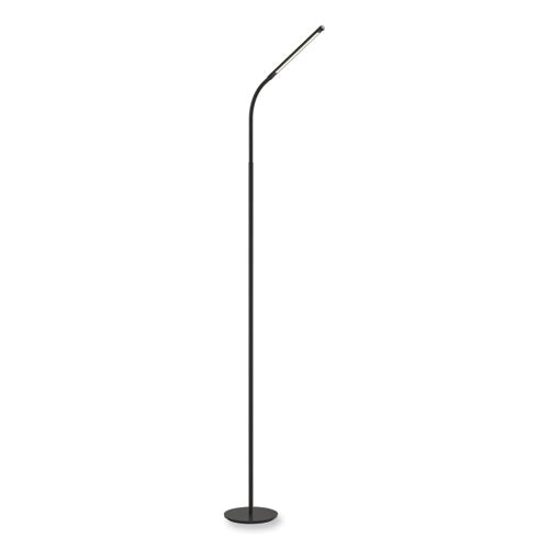 Resi Led Floor Lamp, Gooseneck, 60" Tall, Black, Ships In 1-3 Business Days