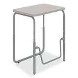 Alphabetter 2.0 Height-adjust Student Desk W/pendulum Bar, 27.75 X 19.75 X 22 To 30, Pebble Gray, Ships In 1-3 Business Days