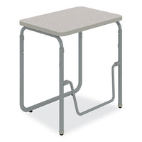 Alphabetter 2.0 Height-adjust Student Desk With Pendulum Bar, 27.75 X 19.75 X 29 To 43, Dry Erase, Ships In 1-3 Business Days