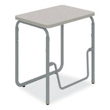 Alphabetter 2.0 Height-adjust Student Desk With Pendulum Bar, 27.75 X 19.75 X 29 To 43, Dry Erase, Ships In 1-3 Business Days