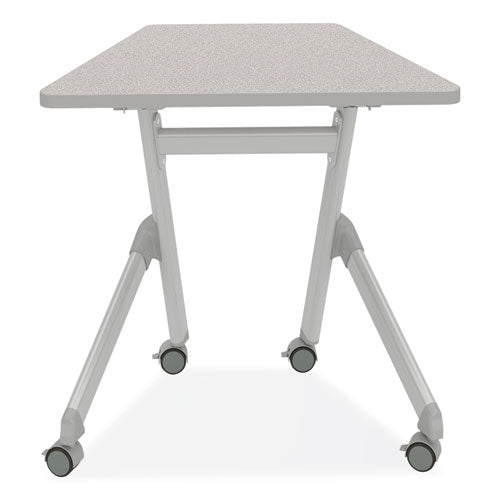 Learn Nesting Trapezoid Desk, 32.83" X 22.25" To 29.5", Gray, Ships In 1-3 Business Days
