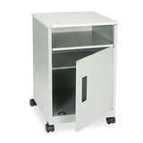 Steel Machine Stand W-compartment, One-shelf, 15.25w X 17.25d X 27.25h, Gray
