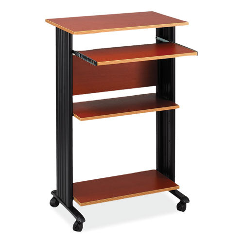 Muv Standing Desk, 29.5" X 22" X 45", Cherry, Ships In 1-3 Business Days