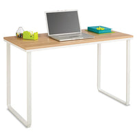 Steel Workstation, 47.25w X 24d X 28.75h, Beech-white