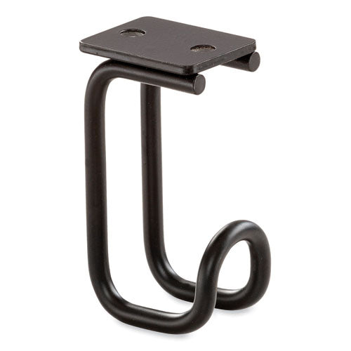 Table Hooks, 1.25 X 1.75 X 3.25, Black, 6/pack, Ships In 1-3 Business Days