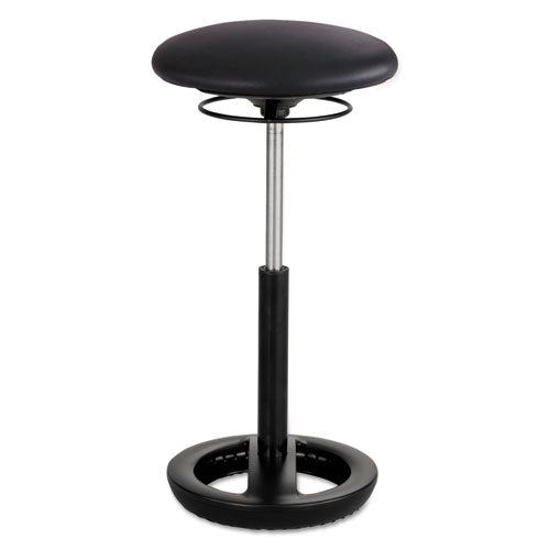 Stool,ergonomic,vinyl,bk