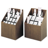 Corrugated Roll Files, 20 Compartments, 15w X 12d X 22h, Woodgrain