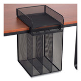 Onyx Horizontal Hanging Storage, 5 Sections, Letter Size Files, 10.25" X 12.4" X 14.4", Black, Ships In 1-3 Business Days