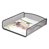 Onyx Desk Tray, 3 Sections, Letter Size Files, 9.25" X 11.75" X 8", White