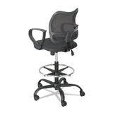 Vue Series Mesh Extended-height Chair, 33" Seat Height, Supports Up To 250 Lbs., Black Seat-black Back, Black Base