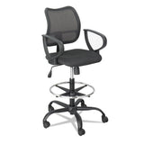 Vue Series Mesh Extended-height Chair, 33" Seat Height, Supports Up To 250 Lbs., Black Seat-black Back, Black Base