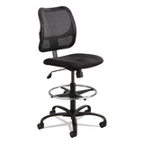 Vue Series Mesh Extended-height Chair, 33" Seat Height, Supports Up To 250 Lbs., Black Seat-black Back, Black Base