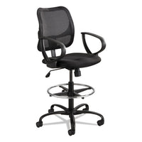 Vue Series Mesh Extended-height Chair, 33" Seat Height, Supports Up To 250 Lbs., Black Seat-black Back, Black Base