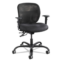 Vue Intensive-use Mesh Task Chair, Supports Up To 500 Lbs., Black Seat-black Back, Black Base