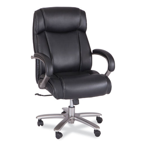 Lineage Big & Tall High Back Task Chair, Max 500 Lb, 20.5" To 24.25" High Black Seat, Chrome Base, Ships In 1-3 Business Days